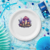 Whimsigoth Mushrooms und Crystals Classic Pappteller (Party)