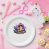 Whimsigoth Mushrooms und Crystals Classic Pappteller (Party)
