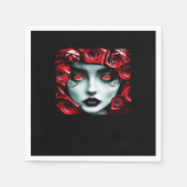 Whimsigoth - Mystische Wälder und Mondmagie Serviette (Vorderseite)