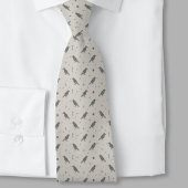 Whimsigoth Necktie – Celestial Raven Pattern Krawatte