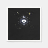 Whimsigoth Night Sky Sun Moon Serviette (Vorderseite)