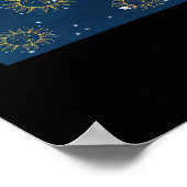 Whimsigoth Night Sky Sun Moon Witchy Classic Desig Poster (Ecke)