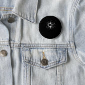 Whimsigoth Night Sky Sun Moon Witchy Classic Hallo Button (Beispiel)