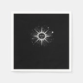 Whimsigoth Night Sky Sun Moon Witchy Classic Hallo Serviette (Vorderseite)