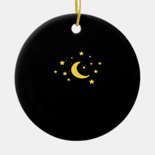 Whimsigoth Night Sky Sun Moon Witchy Keramik Ornament