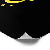 Whimsigoth Night Sky Sun Moon Witchy Poster (Ecke)
