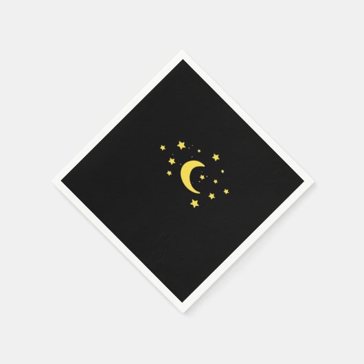 Whimsigoth Night Sky Sun Moon Witchy Serviette (Ecke)