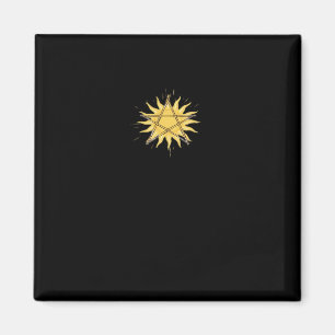 Whimsigoth Pentagram Sun Classic Magnet