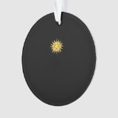 Whimsigoth Pentagram Sun Classic Ornament (Vorderseite)