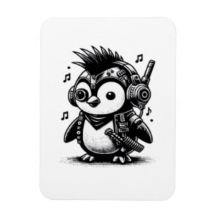 Whimsigoth Punkrock Weirdcore Pinguin Vintage Kuns Magnet