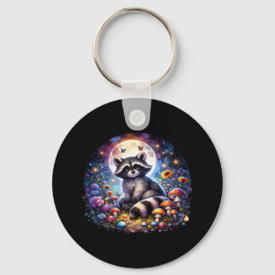 Whimsigoth Raccoon durch Mondlicht, Niedlicher far Schlüsselanhänger