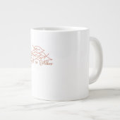 Whimsigoth Reader Moth Design Classic Jumbo-Tasse (Vorderseite Rechts)