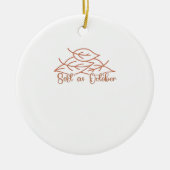 Whimsigoth Reader Moth Design Classic Keramik Ornament (Vorne)