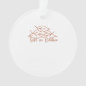 Whimsigoth Reader Moth Design Classic Ornament (Vorderseite)