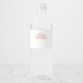 Whimsigoth Reader Moth Design Classic Wasserflaschenetikett (Vorderseite)