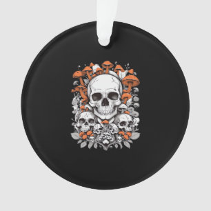 Whimsigoth Schädel & Pilze Vintage Botanisches Ae Ornament
