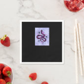 Whimsigoth Schlange Blume Serviette (Beispiel)