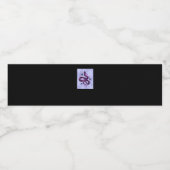 Whimsigoth Schlange Blume Wasserflaschenetikett (Einzelnes Label)