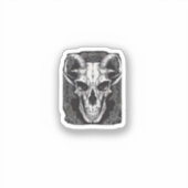 Whimsigoth Skull Gothic Ästhetik Design Classic Aufkleber (Vorderseite)