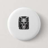 Whimsigoth Skull Gothic Ästhetik Design Classic Button (Vorderseite)