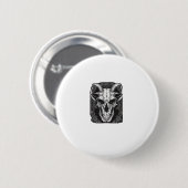 Whimsigoth Skull Gothic Ästhetik Design Classic Button (Vorne & Hinten)