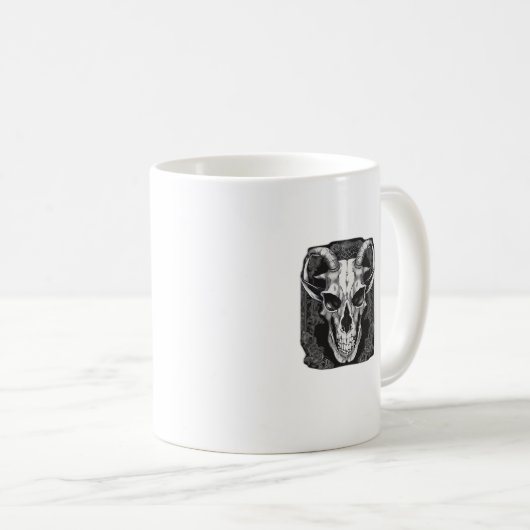 Whimsigoth Skull Gothic Ästhetik Design Classic Kaffeetasse (VorderseiteRechts)
