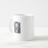 Whimsigoth Skull Gothic Ästhetik Design Classic Kaffeetasse (Vorderseite Links)