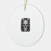 Whimsigoth Skull Gothic Ästhetik Design Classic Keramik Ornament (Links)
