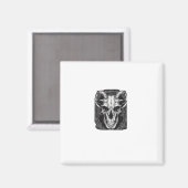 Whimsigoth Skull Gothic Ästhetik Design Classic Magnet (Vorderseite/Rückseite)