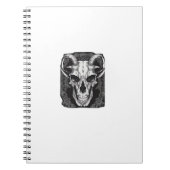 Whimsigoth Skull Gothic Ästhetik Design Classic Notizblock (Vorderseite)