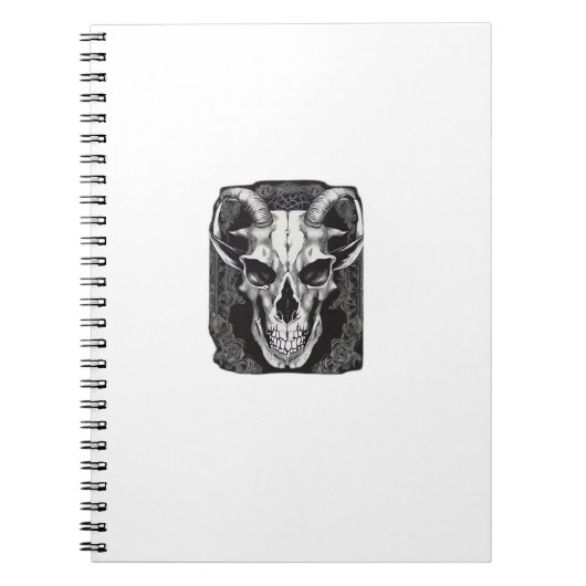 Whimsigoth Skull Gothic Ästhetik Design Classic Notizblock (Vorderseite)