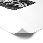 Whimsigoth Skull Gothic Ästhetik Design Classic Poster (Ecke)