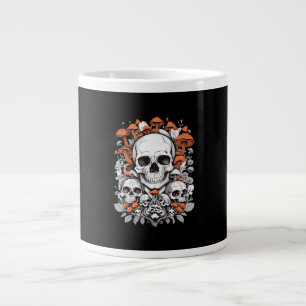Whimsigoth Skulls & Mushrooms Vintag Botanische As Jumbo-Tasse