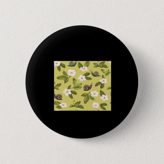Whimsigoth Snail Classic Button (Vorderseite)