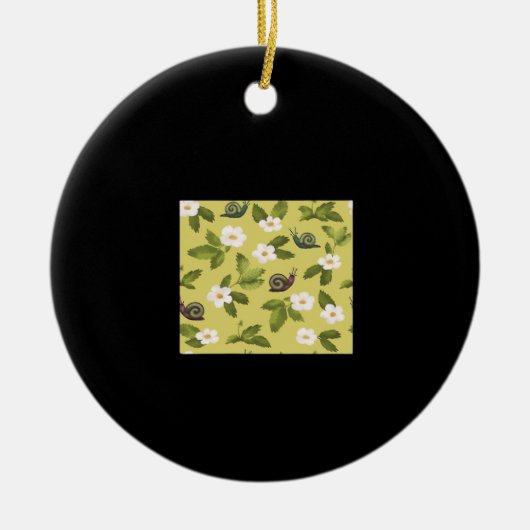 Whimsigoth Snail Classic Keramik Ornament (Vorne)