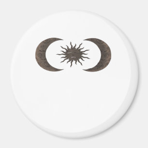 Whimsigoth Sonne und Mond Magnet