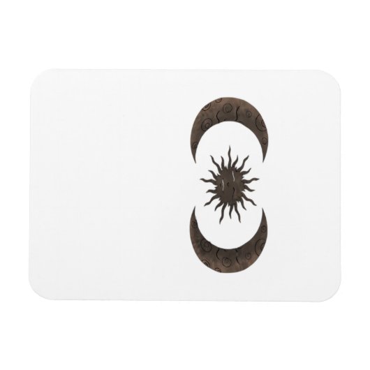 Whimsigoth Sonne und Mond Magnet (Horizontal)