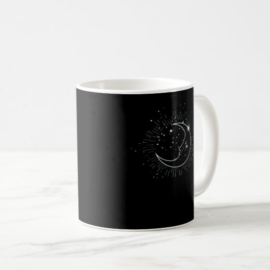Whimsigoth Starry Night Moon Witchy Classic Kaffeetasse (VorderseiteRechts)