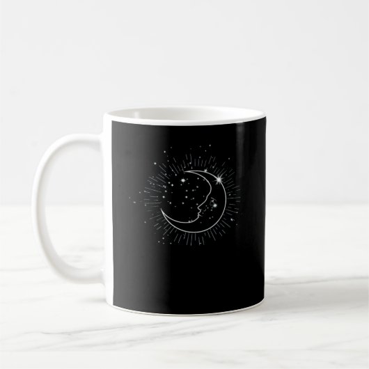 Whimsigoth Starry Night Moon Witchy Classic Kaffeetasse (Links)