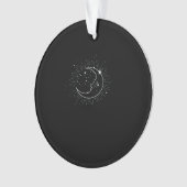 Whimsigoth Starry Night Moon Witchy Classic Ornament (Vorderseite)