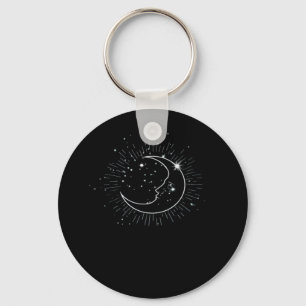 Whimsigoth Starry Night Moon Witchy Classic Schlüsselanhänger