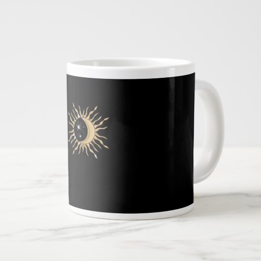 Whimsigoth Sun Moon Space Classic Jumbo-Tasse (Vorderseite Rechts)