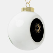 Whimsigoth Sun Moon Space Classic Keramik Kugel-Ornament (Links)