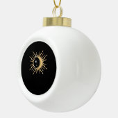 Whimsigoth Sun Moon Space Classic Keramik Kugel-Ornament (Rechts)