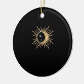 Whimsigoth Sun Moon Space Classic Keramik Ornament (Links)