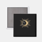 Whimsigoth Sun Moon Space Classic Magnet (Vorderseite/Rückseite)