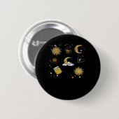 Whimsigoth Sun Moon Witchy Classic Button (Vorne & Hinten)