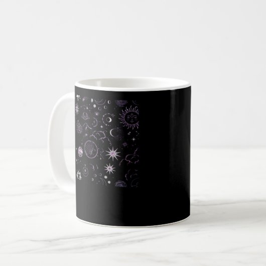 Whimsigoth Sun Moon Witchy Classic Kaffeetasse (Vorderseite Links)