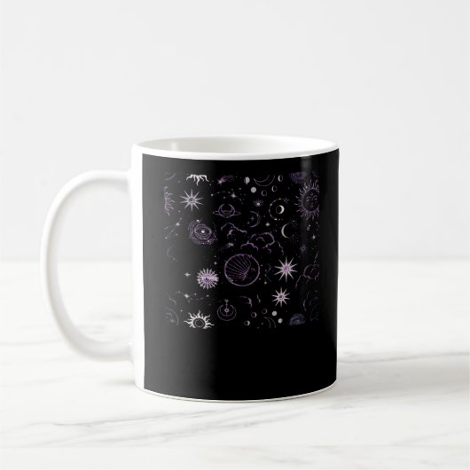 Whimsigoth Sun Moon Witchy Classic Kaffeetasse (Links)