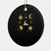 Whimsigoth Sun Moon Witchy Classic Keramik Ornament (Links)